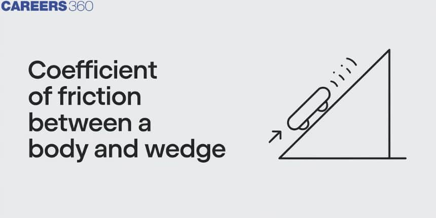 Coefficient Of Friction Between A Body And Wedge